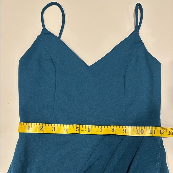 Lulus Spaghetti Straps Elegant Teal Dress Size Small - Picture 5 of 7
